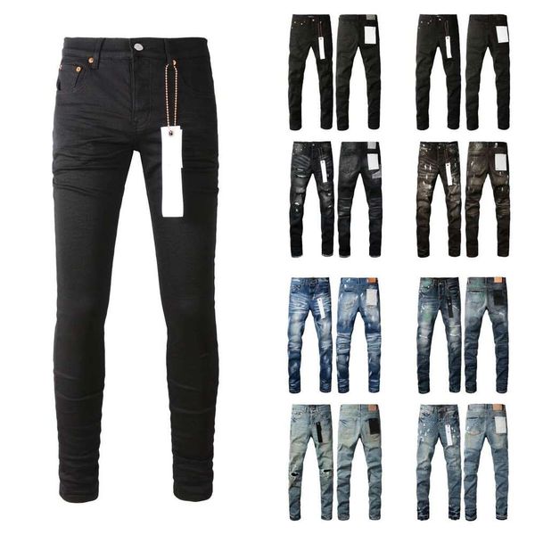 designer skubi Jean for mens womens denim Trousers Men Black High Straight Retro Streetwear Casual Sweatpants Joggers ksubi jean purple hole Pants Jeanse 5F