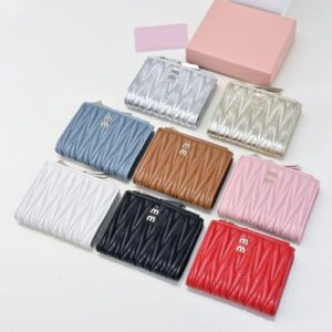 Women Wallet Card Holder Women Coin Purse High Quality Genuine Leather Sheepskin Luxury Wallets Zipper Poucht With Box Card Case Cardholder Luxury Wallets