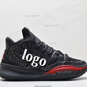 Practical Lavender Wear-Resistant Mid-Top Basketball Irving 7 Black And White Movie Theme Unisex Sports Shoes