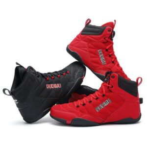 Professional Boxing Shoes, Men's Wrestling Shoes, Indoor Fitness Combat Shoes, Sanda Training Shoes, Women's High-Top Free Kickboxing Shoes
