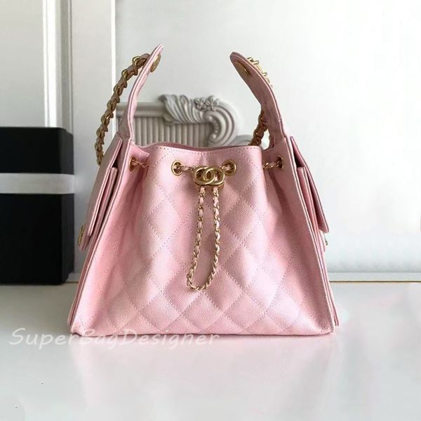 10A Designer Bag Luxury 25Cladies Shoulder Bags underarm bag hobo bucket bag gold coin button drawstring bucket hobos chain lady Armpit bag purse hip-hop bag woman