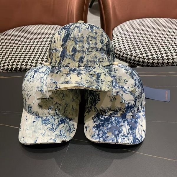 2025 Sunshade Hat Fashion Hat Flower Letter Hat New Flower Hat Young Fashion Frontier Hat