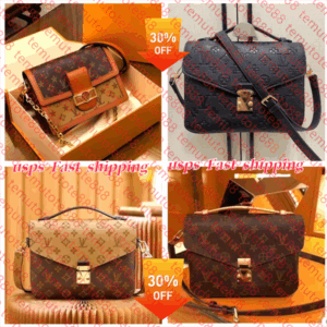 Womens Leather Metiss Pochette Emed Shoulder Bags M44875 Flap Cross Body Clutch Designer Strap Dhgate Mens Flower Totes Travel Handbag Messe