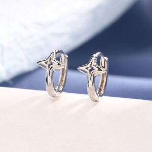 1-331 Earrings Temperament Style Tassel Hollow Star Moon