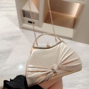 High quality women fashionable high-end banquet bag celebrity pleated handbag casual and practical party banquet high-end single shoulder diagonal cross bag