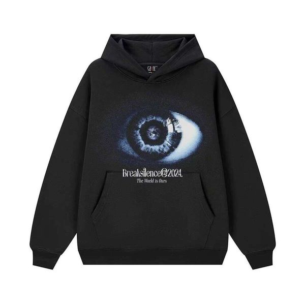American Eye Boys' Hooded Sweatshirt Heavyweight Cross-Cultural Print High Street Fashion Brand Oversized Winter