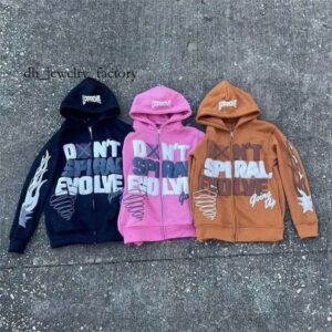 Hip-hop American High Street Cardigan Hoodies Women Y2K Casual Oversized Hooded Sweatshirt Gothic Style Loose Jacket Hoodie eea