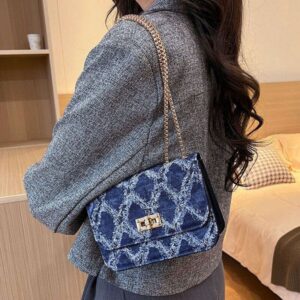 free shipping mini bag 2025 New Cowboy Style Mobile Women Summer Mini Luxury Chain Small Bag Single Shoulder Crossbody Bag for Women