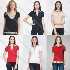 Womens T Shirt Designer Slim Fit Diesele Color Plaid Stripe Base Shirt Asian Size Fashion Vintage Look Elegant Streetwear Cute Trendy Top for Women