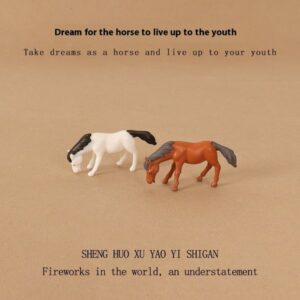 Micro Landscape Potted Plants Creative Mini Pony Plastic Crafts Home Decorations Desktop Ornaments