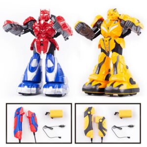 Electronics Robots Combat Action Figures Remote Control Somatosensory Intelligent Black Technology Boxing Toy