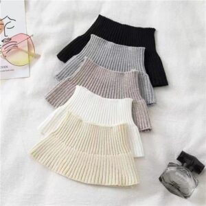 1-75 Women's Autumn & Winter Warm Neck Collar Knit Cervical Protection