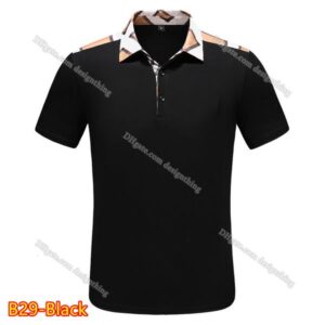 Fashionable Designer Mens T Shirt Cotton Material Classic Plaid Stripe Pattern Floral Embroidered Top Asian Size Comfortable Luxury Fit