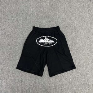 24ss Fashion Summer Europe UK Classic Print Cotton Fleece Shorts Women Men Skateboard High Street Middle Pants Joggers 0321