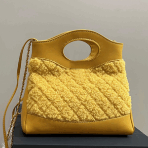 Woolen chain bag fashion handbag practical skew straddle bag designer bag women's shoulder bag diamond check bag holiday gift bag shopping bag soft feel retro style