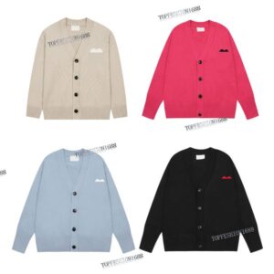 Sweaters Womens Cardigan designer sweater mens knitwear love&heart A embroidery Paris Fashion Long Sleeve Jacquard Letter Embroidery Sweaters Coats Size S-XL