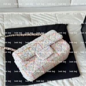 Fall/winter 2024 desinger bag new bag woven with high-end woolen chain shoulder crossbody bag purple handbag purse