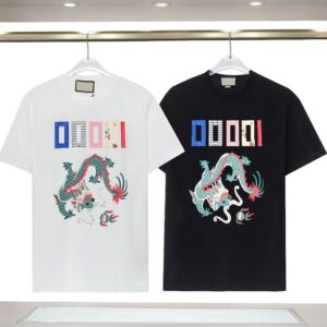 Women's T-Shirt summer tops mens short sleeve fashion t shirt classic letter print round neck breathable couple T-shirt Size S-2XL