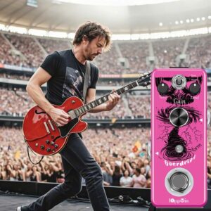 Classic Tube Screamer Overdrive Pedal – Dual Modes (Warm/Hot) for Dynamic Crunch & Sweet Tone