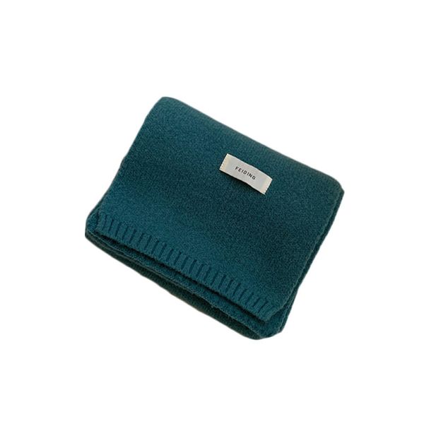 1-388 Thick Warm Shawl - Solid Color Scarf for Students & All Occasions