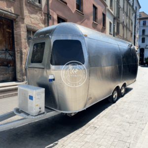 Stainless Steel Mobile Food Trailer Cart Hot Dog Van Street Snack Ice Cream Kiosks Customized Concession Fast Food Truck With Full Kitchen