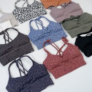 Top Yoga Sports Bra Gym Clothes Womens Underwears Tanks Camis Shockproof Running Fashion Icon Fitness Workout Back Sexy T Shirt womens Fashion Vestss