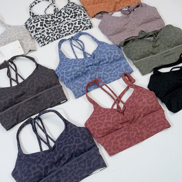 Top Yoga Sports Bra Gym Clothes Womens Underwears Tanks Camis Shockproof Running Fashion Icon Fitness Workout Back Sexy T Shirt womens Fashion Vestss