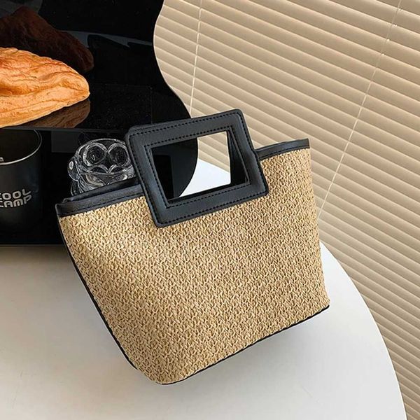 Women Handmade Woven Boho Shoulder Bag Vacation Exquisite Girls Summer Str Beach Handbag for Travel Shopping Y250605