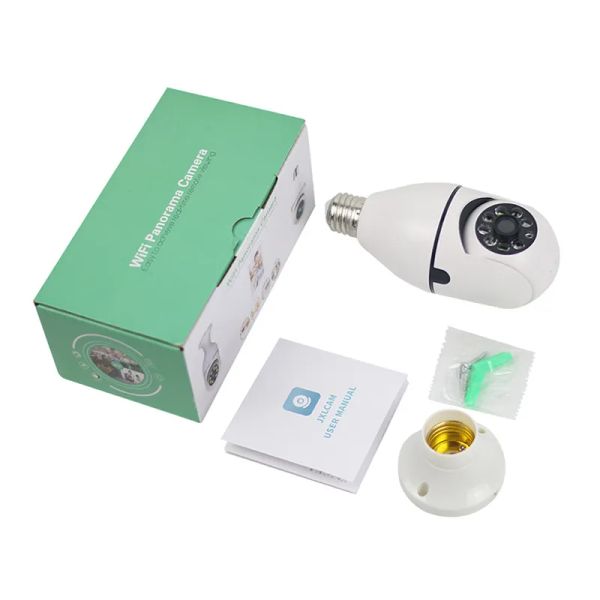 By Sea Shipping A6 E27 Bulb Surveillance Camera 1080P Night Vision Motion Detection Outdoor Indoor Network Security Monitor Cameras