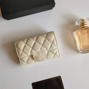 Designer Wallets For Women Designer Card Holder Coin Purse Handbags Designer Bag High Quality Caviar Cowhide Flap Bag Luxury Purses Box Card Case Designer Wallet