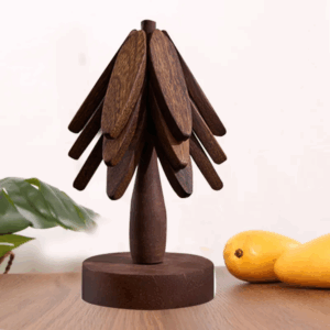 Heat insulation mat table mat tree heat resistant home kitchen bowl mat Creative coasters Solid wood decoration