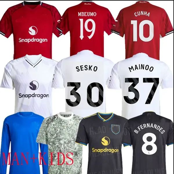 25 26 Sesko YORO 4XL Stone Roses Soccer Jerseys CUNHA AWAY GARNACHO HOJLUND George MARTINEZ CASEMIRO UNTED Lunar third 2025 football shirt fans B. FERNANDES 111