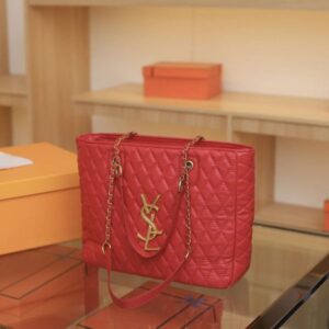 Lingge Chain Large Capacity Bag Women's New Fashion Simple Temperament Shoulder Bag Underarm Cross-body Tote Bag 2025s Hot