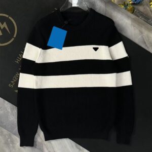 Women Tops Sweater Knits Tees Zipper Neck Adjust With Letter Striped Necks Lady Slim Sweaters Long Sleeve Shirts Spring Autumn Style Size S-L