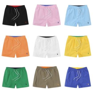 Men's T-Shirts Mens Shorts Designer Summer Swim War horse embroidery Beach Short Polo Quick Dry Surf Mesh fabric short size M-3XL
