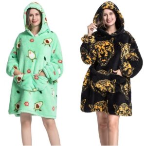 womens hoodie blanket hoodie designer hoodies sweatshirt large warm pullover women print casual loose long sleeve round collar pullover average size 90cm
