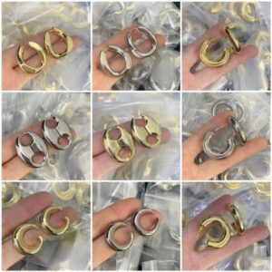 Luxury Dangle Letter Earrings for Women Stud Party Crystal 18K Gold Plated Wedding Lovers Gift Earrings Jewelry