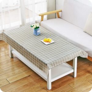 W357 Tablecloth small fresh printed plaid coffee table cloth