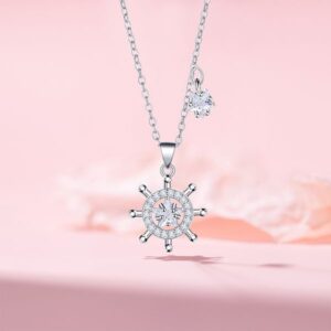 Retro Style Summer Anchor Pendant Necklace for Women – Uncommon Design Steel Collar Chain Accessory