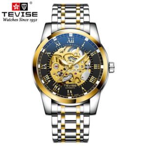TEVISE Mechanical Watchs Men simple and business style watch with luminous waterproof functions T019 T9005D