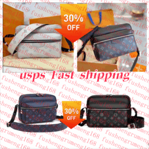 Mens trio outdoor Luxury Designer Bag tote bag chest pack Top quality Shoulder Messenger purse crossbody clutch bag handbag Womens Genuine Leather Bag louise