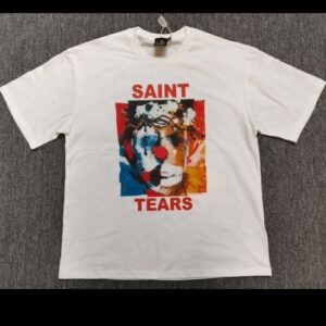 Saint michael vintage tshirt Mens T-Shirts Summer High Quality Cotton SAINT VANITY Tshirts Vintage tter Print Round Neck Short Seve Tops Casual T Shirts asian size