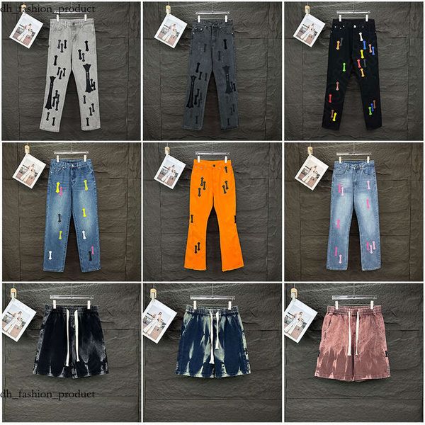 Chrome Jeans 25 Jeans New Men's Jeans Designer Make Old Washed Straight Trousers Letter Prints Long Style High Quality Luxury Jeans Motorcycle Cross Straight 66c