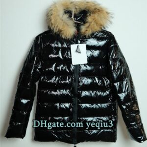 Women puff down jacket Elegant Women White Duck Down Puffer Jacket Warm Winter Parka with Fluffy Wolf Fur Collar for Cold Weather Streetwear Asian Size