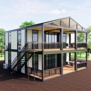 Two-Story Custom 20FT Prefab Tiny Home for Sale Modern Mobile Mini House with Kitchen, Bathroom Turnkey ADU Built-to-Order