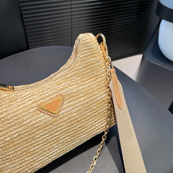 Designer bags Shoulder bags Classic crossbody bags Luxury bags Nylon handbags Casual women's chain fashion half moon bags High quality underarm bags