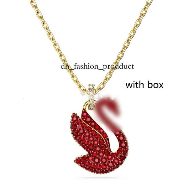 Luxury swarovs Jewelry Designer Necklace Women's Necklace Swan Inlaid Zircon Paired with Designer Bag European and American Ins Style Shl bdd