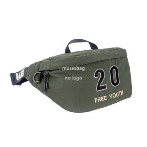 High quality men's trendy nylon crossbody bag Waterproof multi-functional chest bag men's crossbody bag Soft backpack