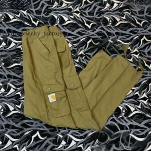 Caraharrt Men's Pants Fashion Brand Washed To Make Old Overalls Knee Carharttlie Cloth Logging Trousers Shorts Designer T Shirt T Shirt Shirts Men Designer Pants 90d