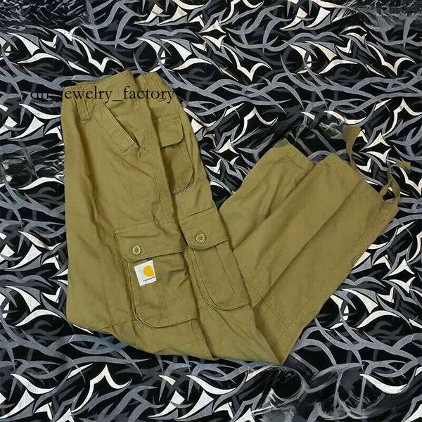 Caraharrt Men's Pants Fashion Brand Washed To Make Old Overalls Knee Carharttlie Cloth Logging Trousers Shorts Designer T Shirt T Shirt Shirts Men Designer Pants 90d